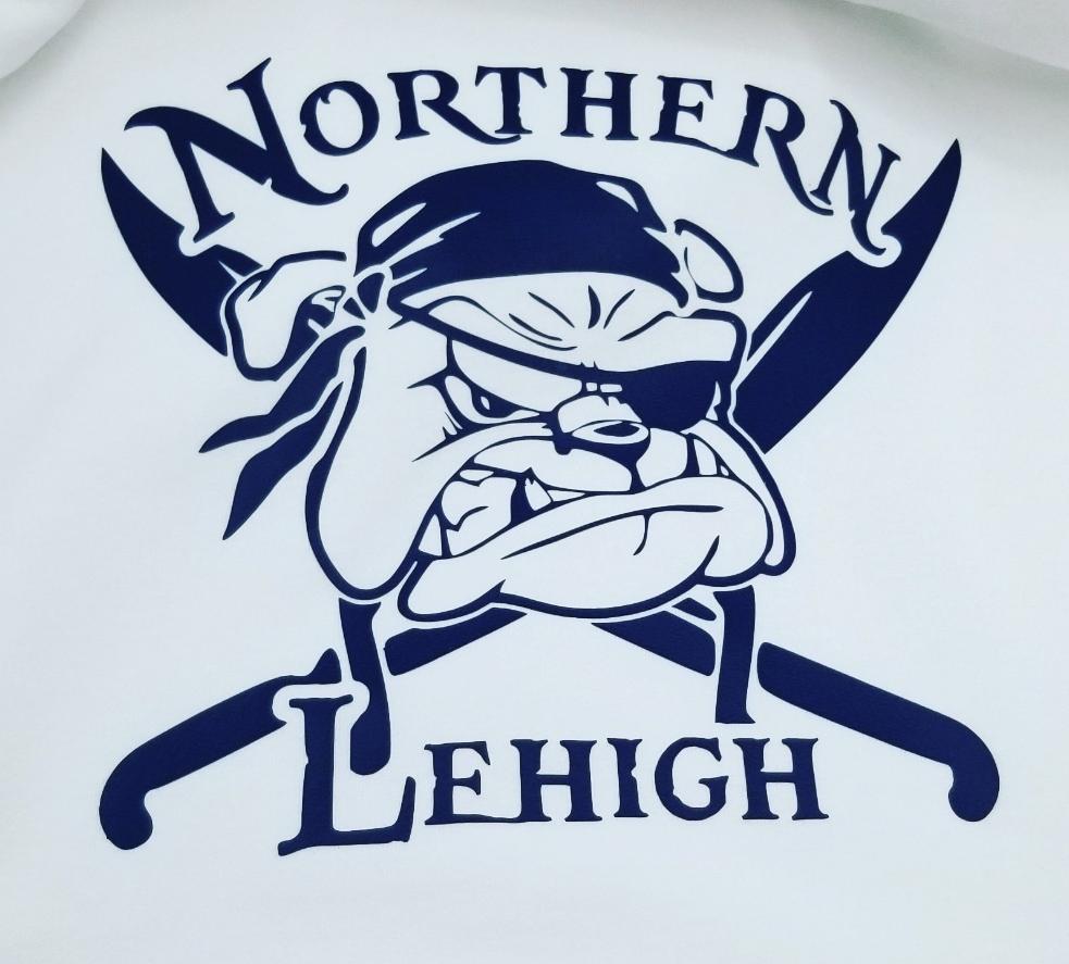 Northern lehigh pirate Bulldog t shirt