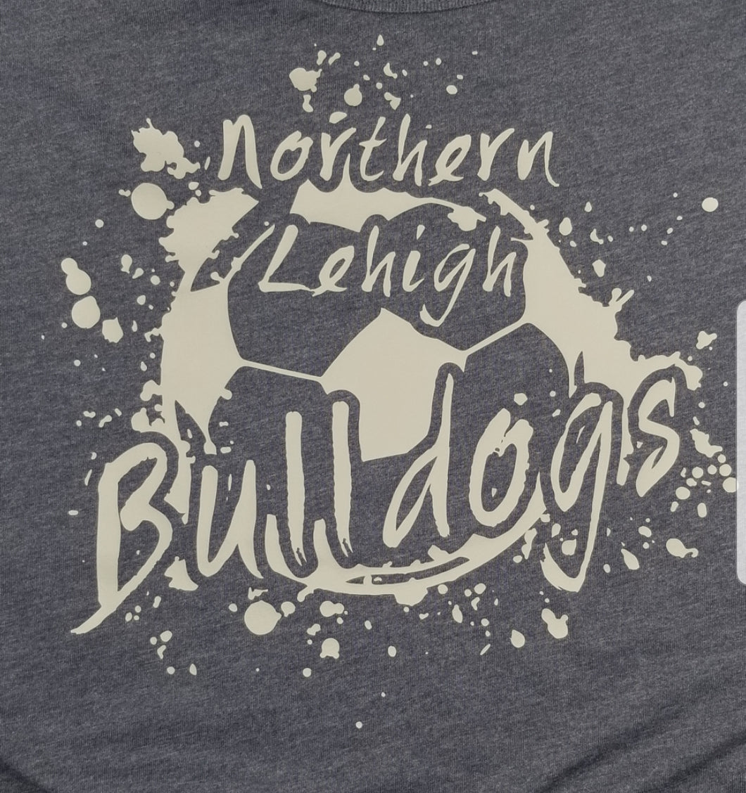 Northern lehigh bulldog splatter hoodie