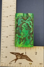 Load image into Gallery viewer, Medusa green wood dugout one hitter - Altered Goods
