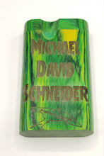 Load image into Gallery viewer, Medusa green wood dugout one hitter - Altered Goods
