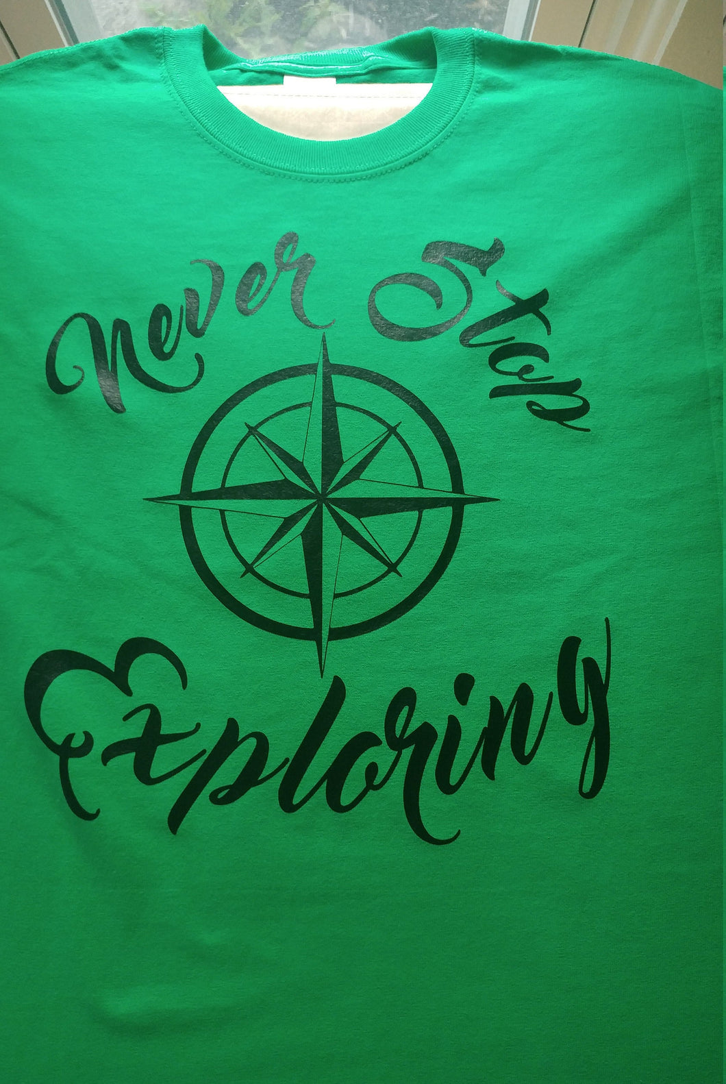 Never stop exploring t shirt