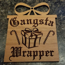 Load image into Gallery viewer, Gangsta wrapper ornament personalized
