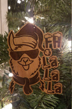 Load image into Gallery viewer, Fa la la llama ornament
