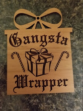 Load image into Gallery viewer, Gangsta wrapper ornament personalized
