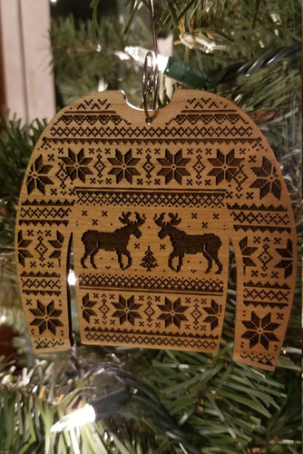 Ugly sweater ornament