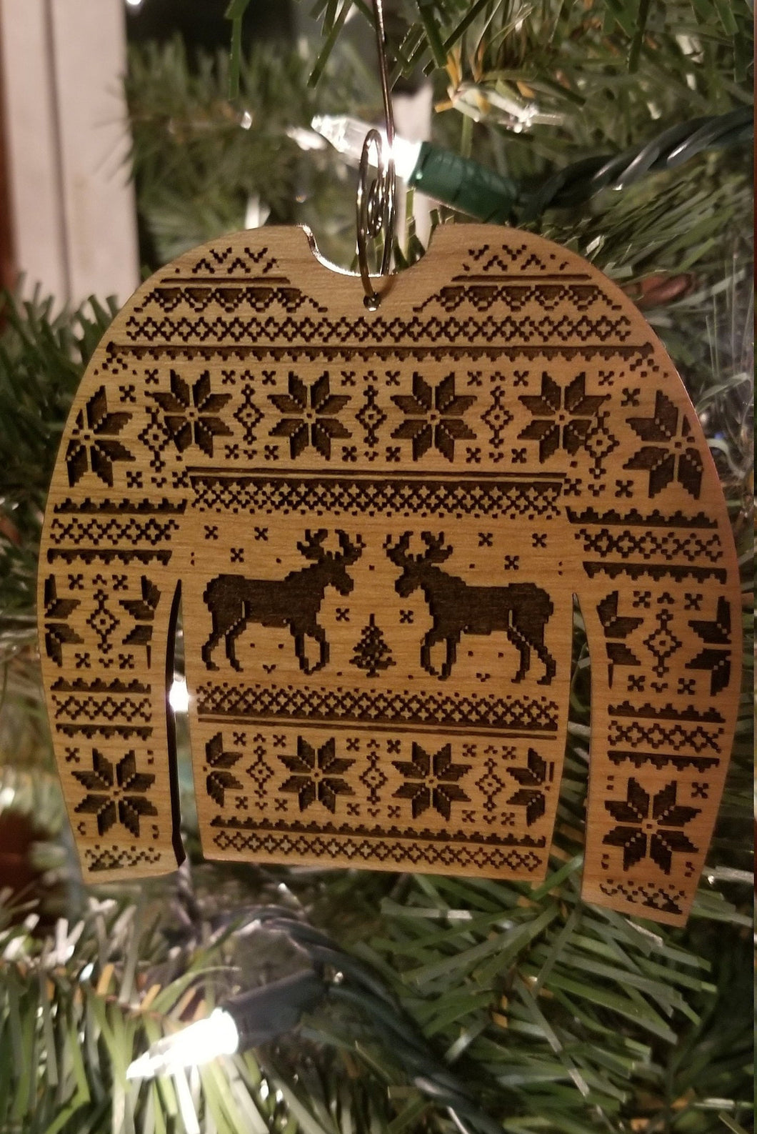 Ugly sweater ornament