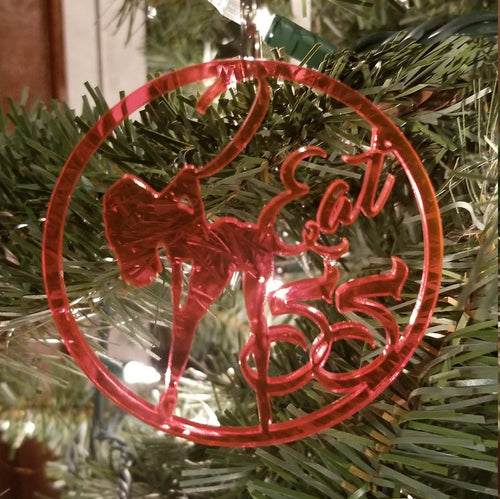 I eat ass ornament