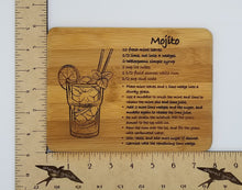 Load image into Gallery viewer, Mojito drink recipe bamboo cutting board
