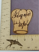 Load image into Gallery viewer, Toque up chef hat wood ornament
