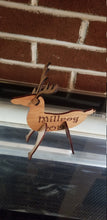 Load image into Gallery viewer, 3d wooden reindeer statue with name custom
