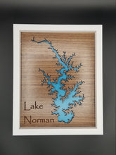 Load image into Gallery viewer, Lake george cut out wooden frame sign
