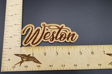 Load image into Gallery viewer, Custom name cut out wooden ornament
