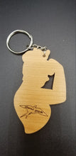 Load image into Gallery viewer, Hemp heals cbd rosie the riveter keychain
