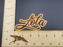 Load image into Gallery viewer, Custom name cut out wooden ornament
