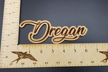 Load image into Gallery viewer, Custom name cut out wooden ornament
