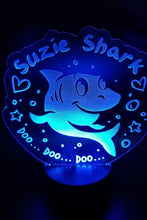 Load image into Gallery viewer, Custom name shark led night light
