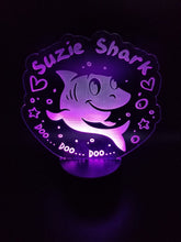 Load image into Gallery viewer, Custom name shark led night light
