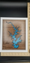 Load image into Gallery viewer, Lake norman cut out wooden frame sign
