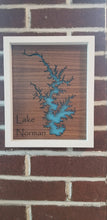 Load image into Gallery viewer, Lake norman cut out wooden frame sign
