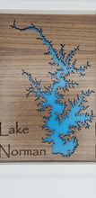 Load image into Gallery viewer, Lake norman cut out wooden frame sign
