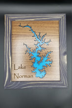 Load image into Gallery viewer, Lake norman cut out wooden frame sign
