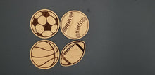 Load image into Gallery viewer, Wooden sport cut out magnets for Slate home sign
