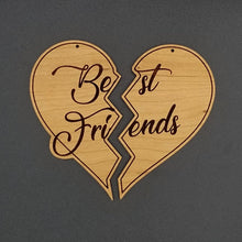 Load image into Gallery viewer, Split shipping for Best friends split heart ornament
