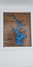 Load image into Gallery viewer, Lake norman cut out wooden frame sign
