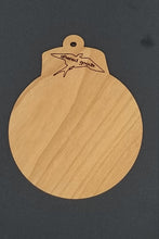 Load image into Gallery viewer, Hoo gives a fuck owl cherry hardwood laser engraved ornament
