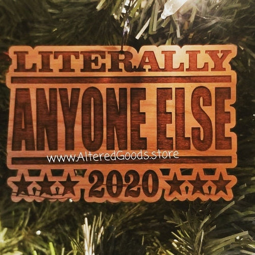 Literally anyone else 2020 hardwood election ornament