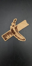 Load image into Gallery viewer, Duct tape banana wooden ornament
