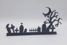 Load image into Gallery viewer, Spooky Graveyard halloween standing sign
