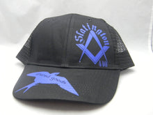 Load image into Gallery viewer, Masonic square and compass trucker hat
