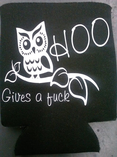 Hoo gives a fuck owl can cooler