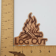 Load image into Gallery viewer, Log out camp fire ornament
