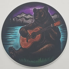 Load image into Gallery viewer, Guitar bear sticker
