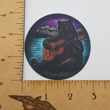 Load image into Gallery viewer, Guitar bear sticker
