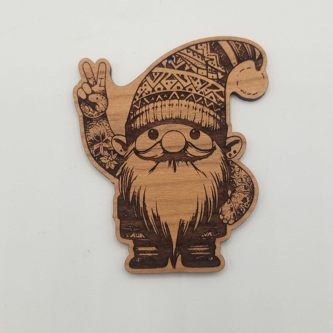 Tattooed garden gnome ornament