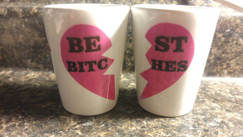 Best bitches shot glasses