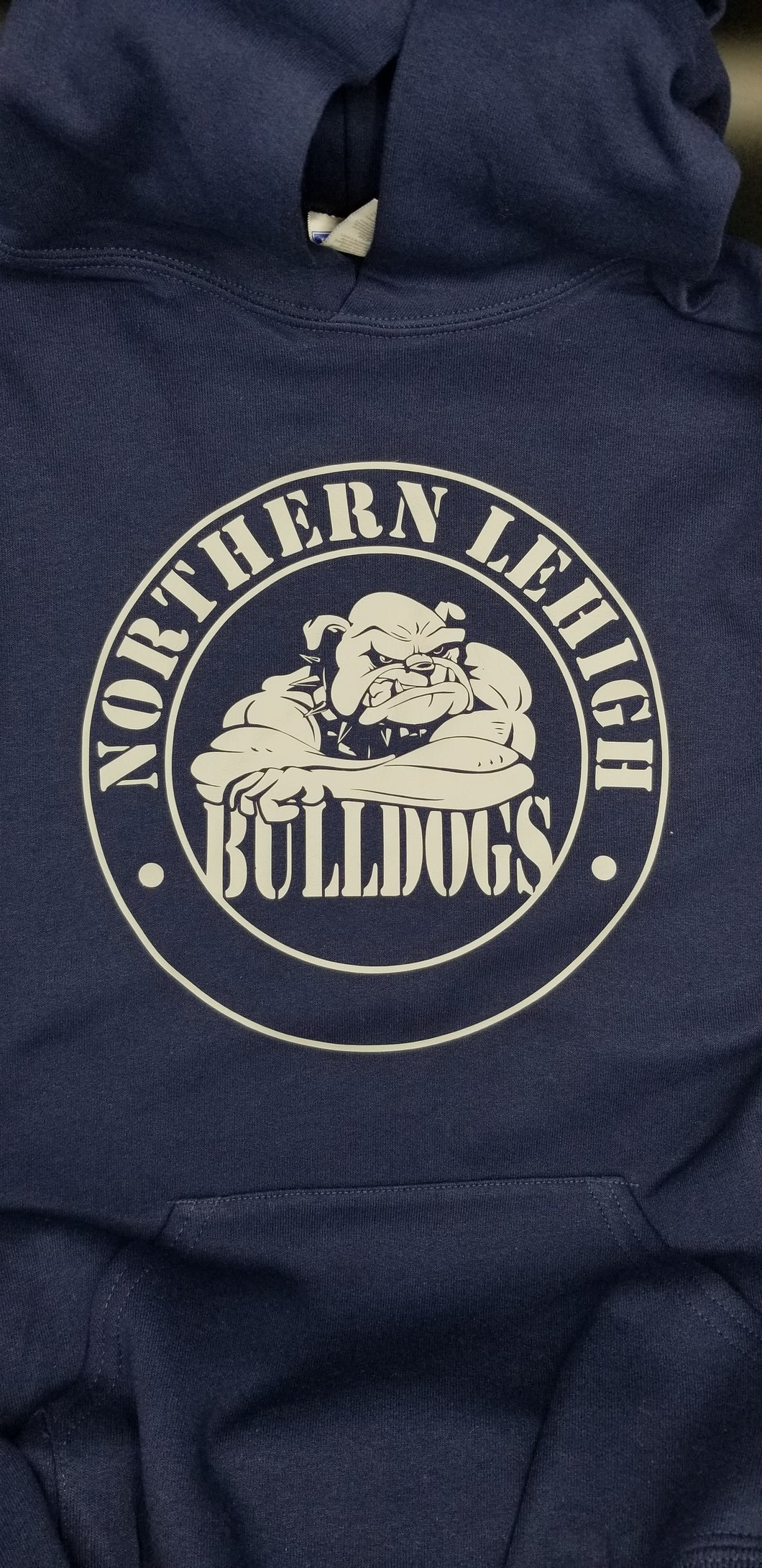 Northern lehigh bulldog circle hoodie