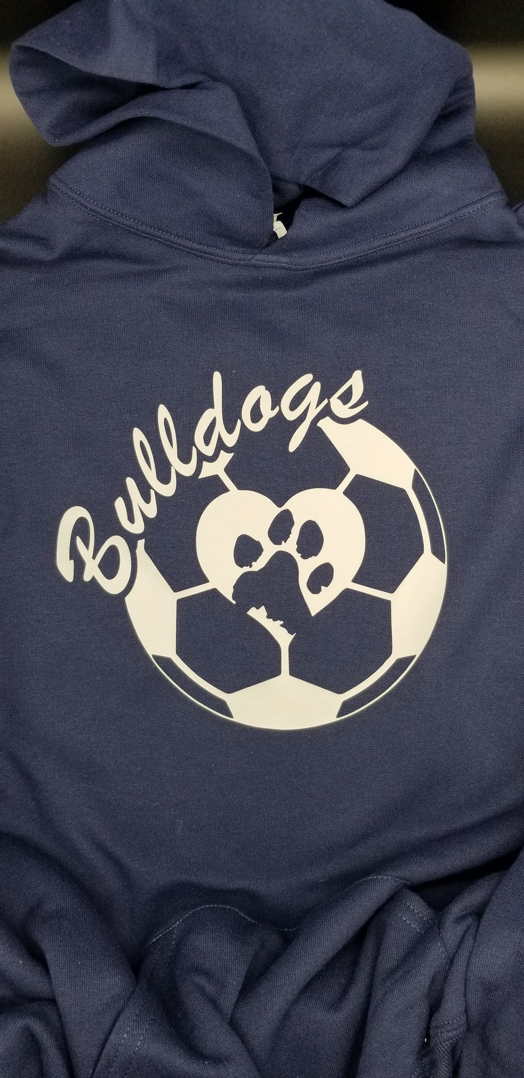 Bulldogs soccer Ball heart t shirt