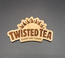 Load image into Gallery viewer, Twisted tea every day carry wooden ornament
