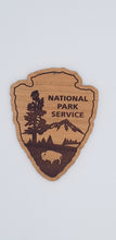 Load image into Gallery viewer, National park service cherry hardwood ornament
