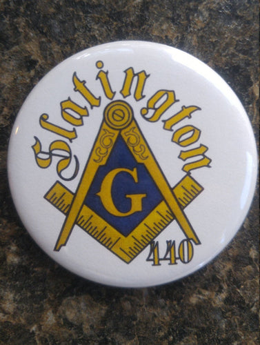 Freemason lodge custom pin - Altered Goods
