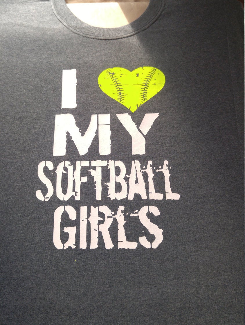 I love my softball girls shirt - Altered Goods