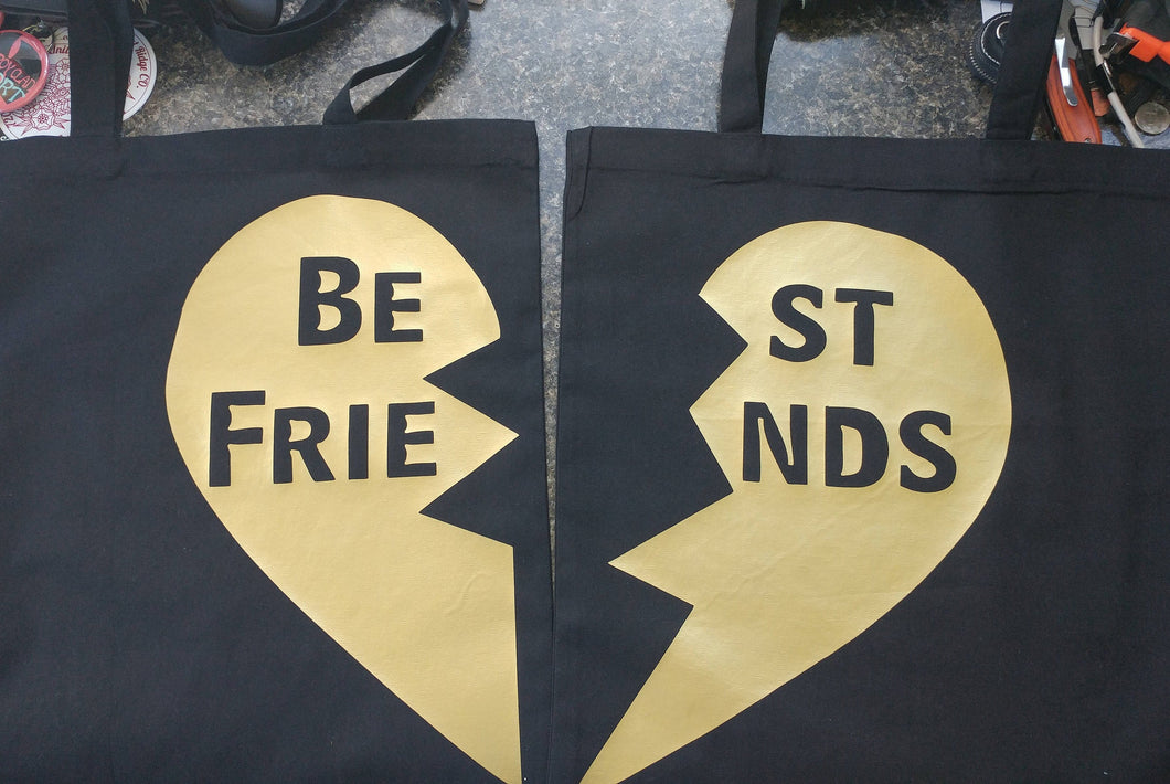 Best friend tote bags - Altered Goods