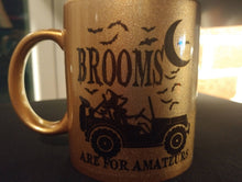 Load image into Gallery viewer, Brooms are for amateurs witch jeep coffee mug - Altered Goods
