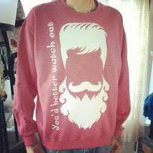 Load image into Gallery viewer, Hispster Santa crewneck sweatshirt - Altered Goods
