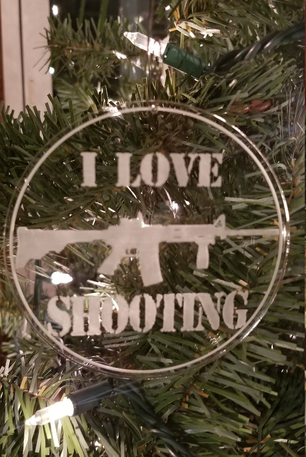 I love shooting ar-15 ornament - Altered Goods