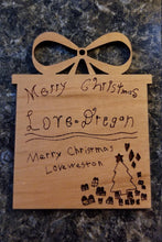 Load image into Gallery viewer, Christmas present ornament personalized - Altered Goods
